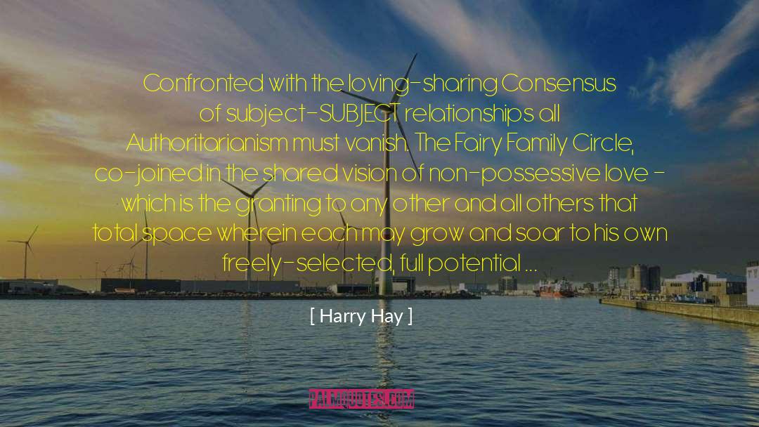 Harry Hay Quotes: Confronted with the loving-sharing Consensus
