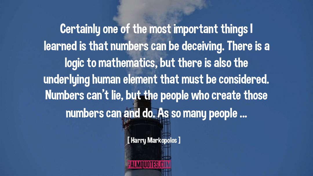 Harry Markopolos Quotes: Certainly one of the most