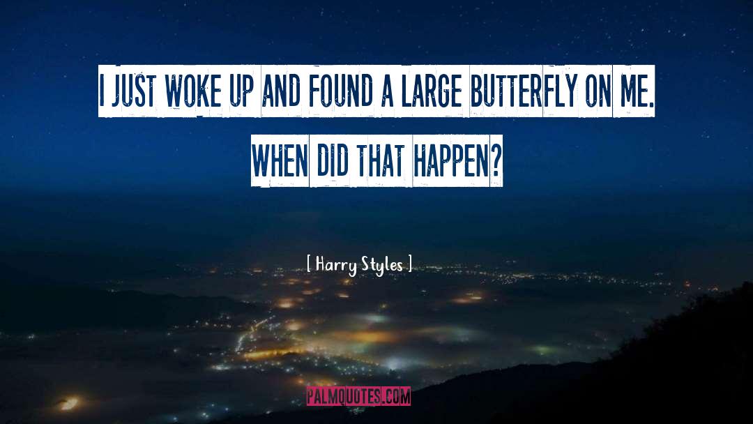 Harry Styles Quotes: I just woke up and