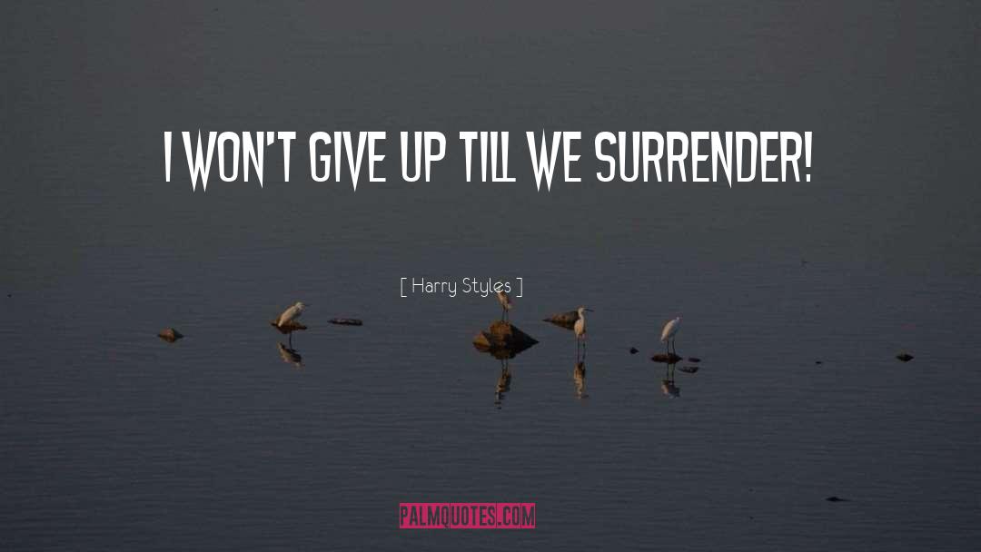 Harry Styles Quotes: I won't give up till