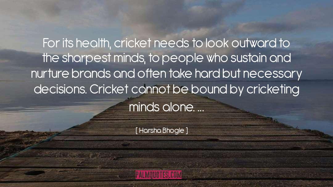 Harsha Bhogle Quotes: For its health, cricket needs