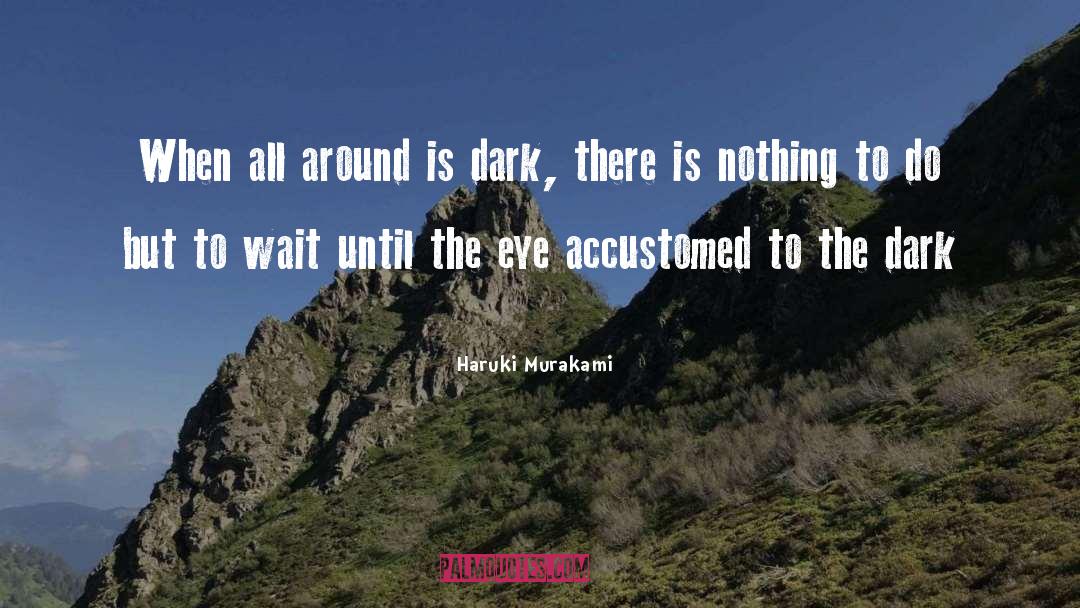 Haruki Murakami Quotes: When all around is dark,