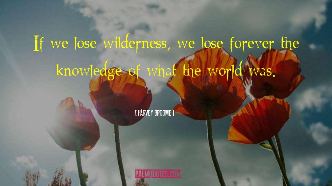 Harvey Broome Quotes: If we lose wilderness, we