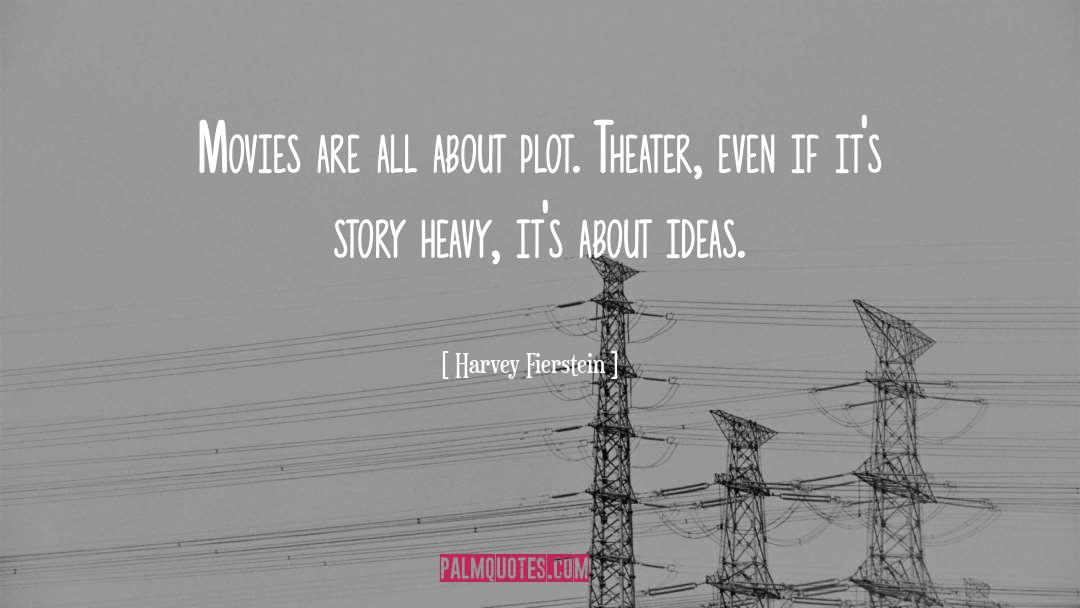 Harvey Fierstein Quotes: Movies are all about plot.