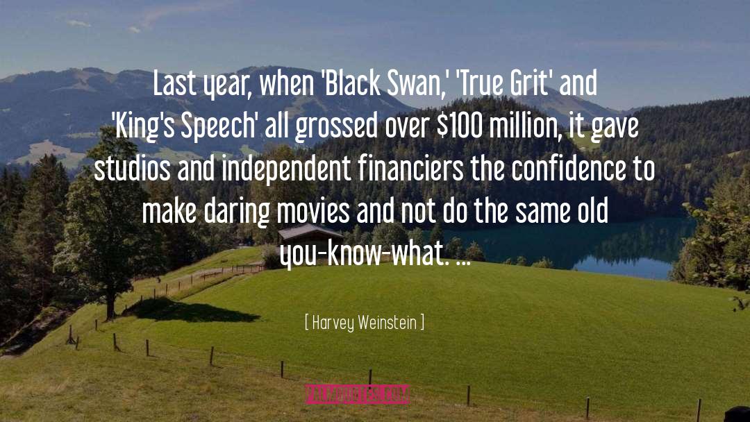 Harvey Weinstein Quotes: Last year, when 'Black Swan,'