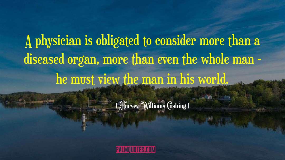 Harvey Williams Cushing Quotes: A physician is obligated to
