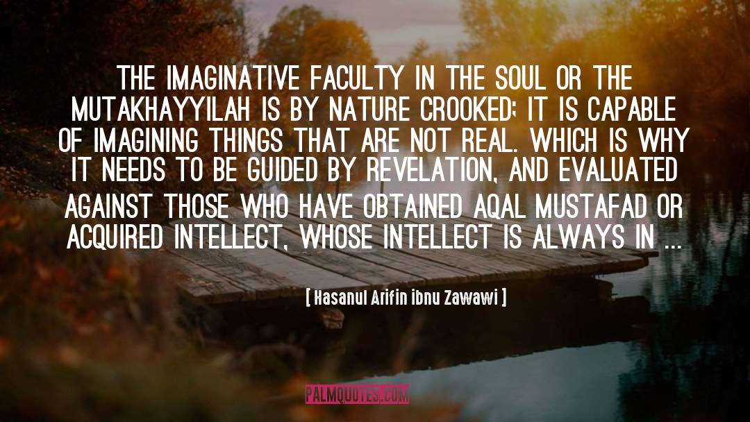 Hasanul Arifin Ibnu Zawawi Quotes: The imaginative faculty in the