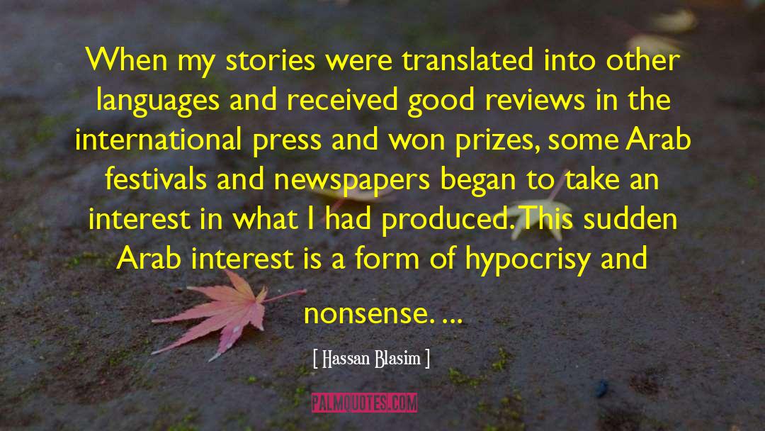 Hassan Blasim Quotes: When my stories were translated