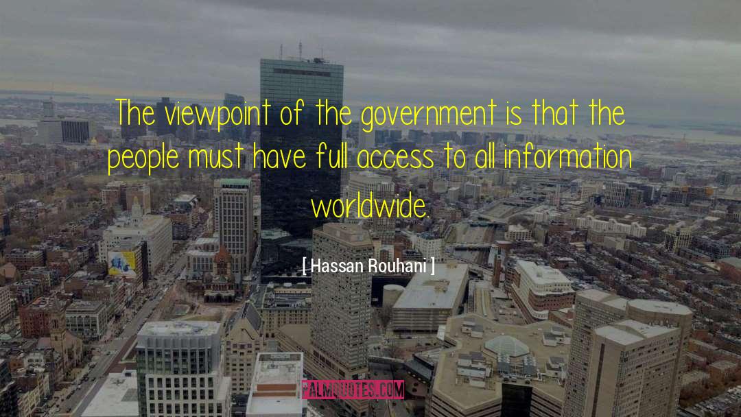 Hassan Rouhani Quotes: The viewpoint of the government