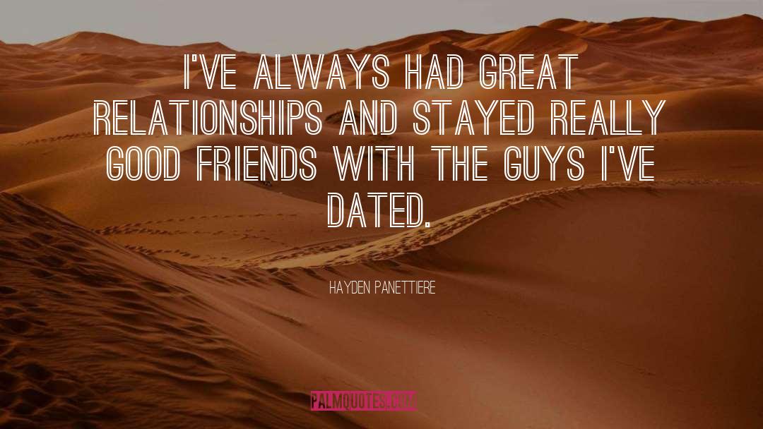 Hayden Panettiere Quotes: I've always had great relationships