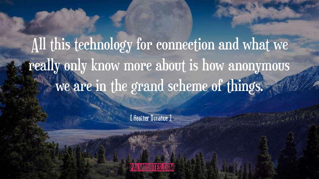 Heather Donahue Quotes: All this technology for connection