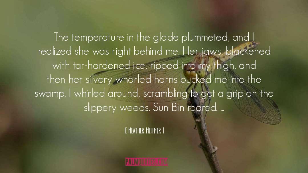 Heather Heffner Quotes: The temperature in the glade