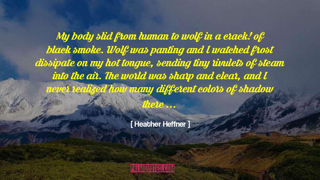 Heather Heffner Quotes: My body slid from human