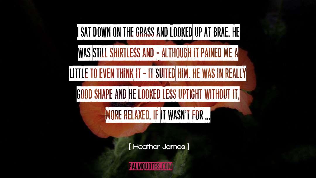 Heather James Quotes: I sat down on the