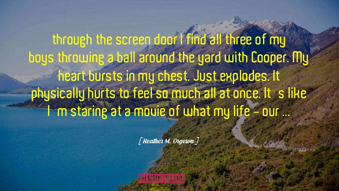 Heather M. Orgeron Quotes: through the screen door I