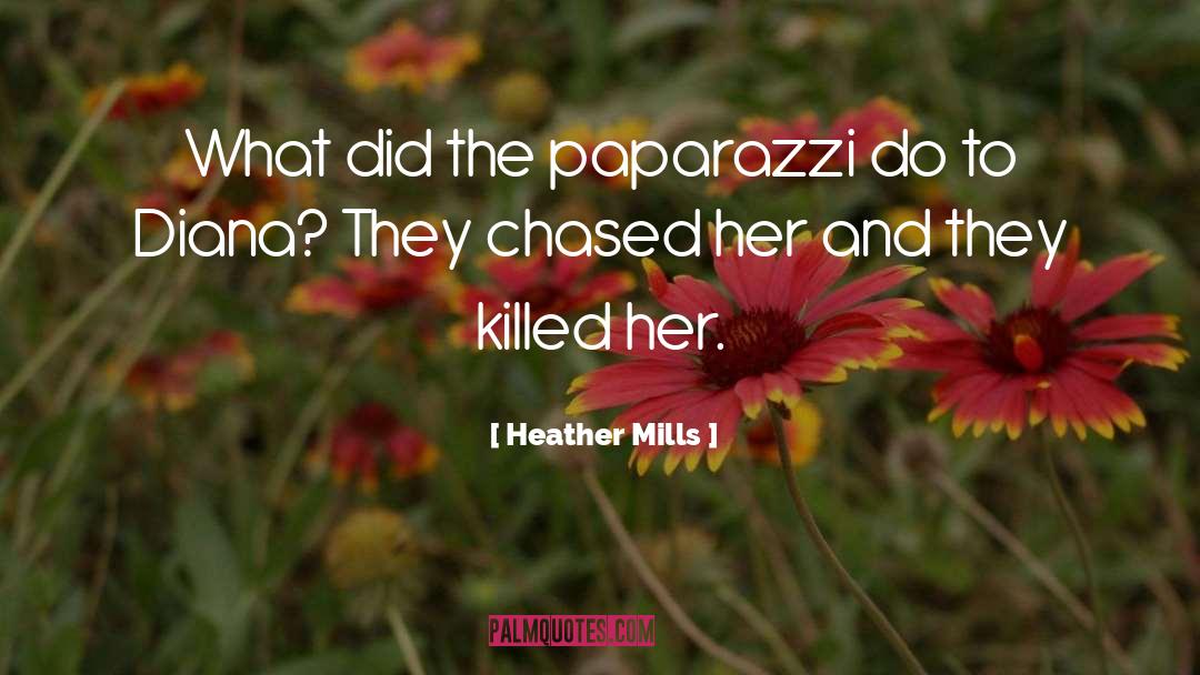 Heather Mills Quotes: What did the paparazzi do