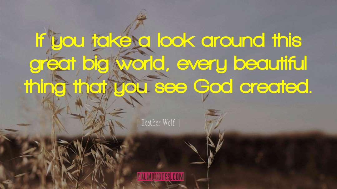 Heather Wolf Quotes: If you take a look