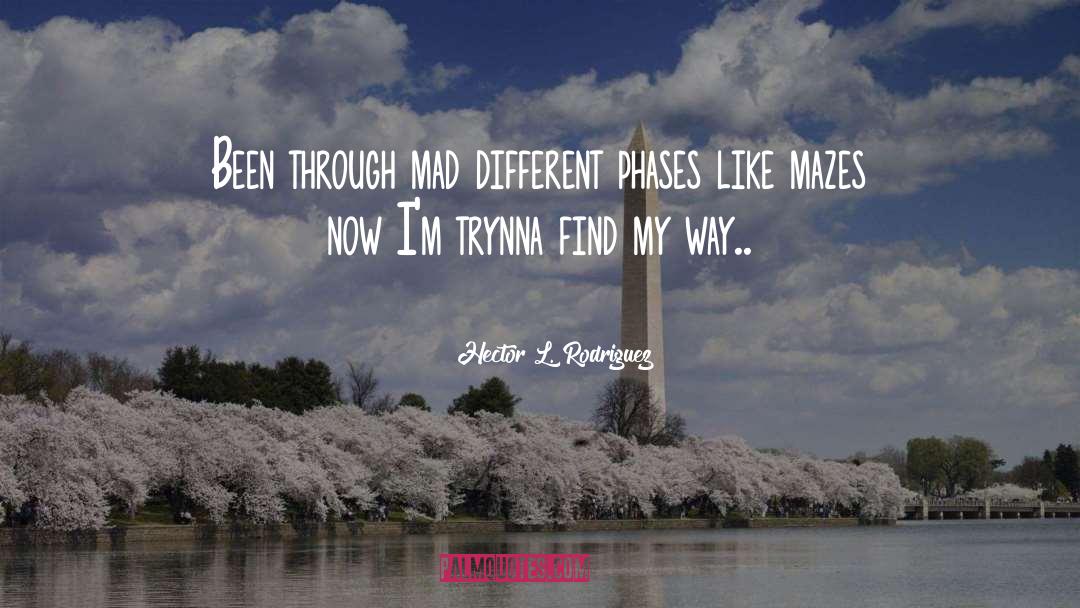Hector L. Rodriguez Quotes: Been through mad different phases