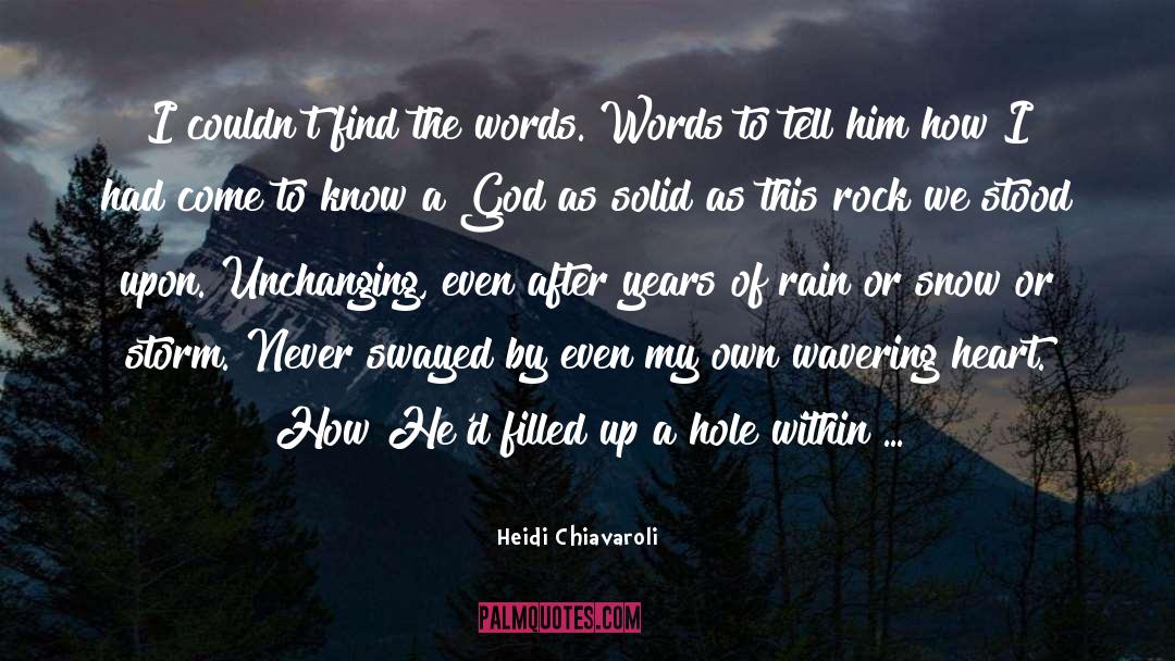 Heidi Chiavaroli Quotes: I couldn't find the words.