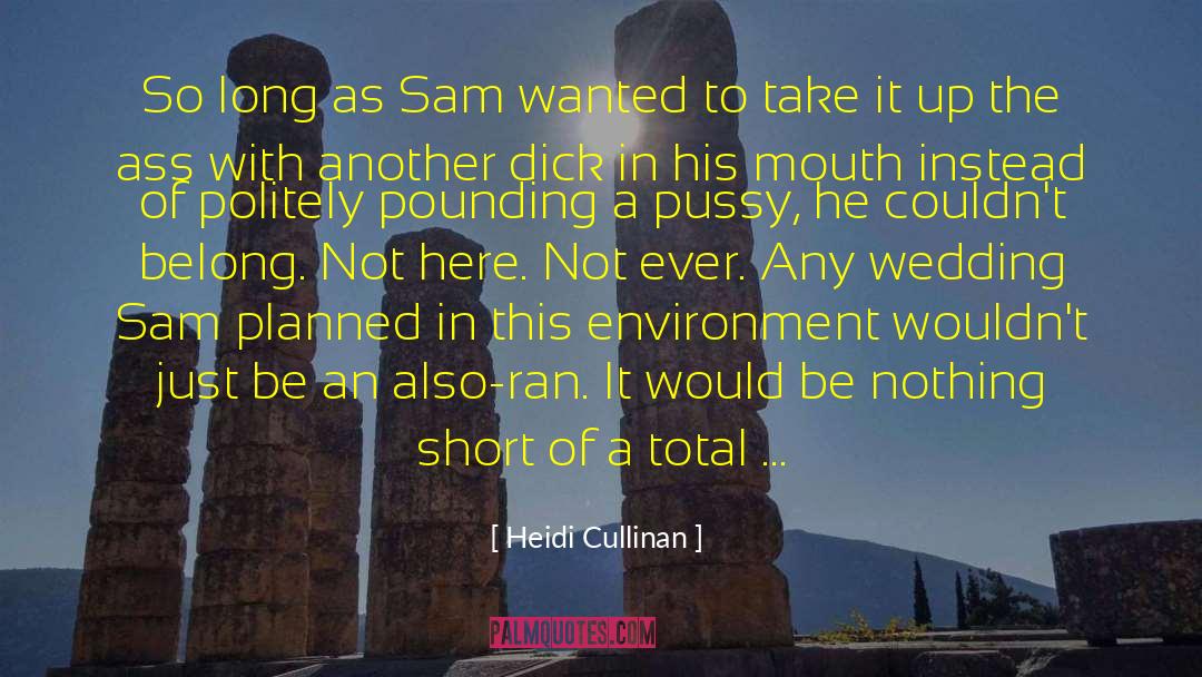 Heidi Cullinan Quotes: So long as Sam wanted