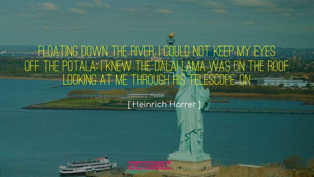 Heinrich Harrer Quotes: Floating down the river, I