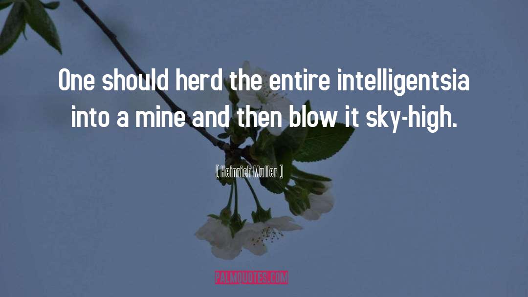 Heinrich Muller Quotes: One should herd the entire