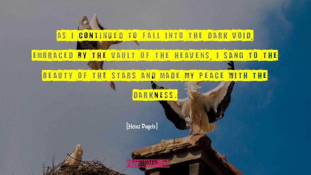 Heinz Pagels Quotes: As I continued to fall