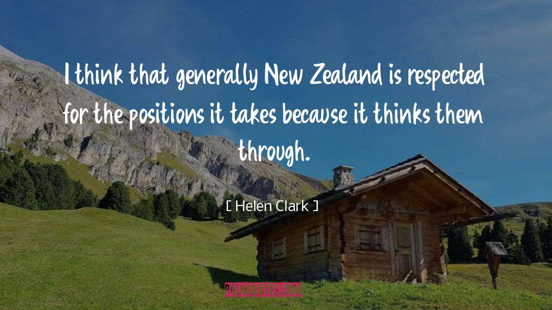 Helen Clark Quotes: I think that generally New