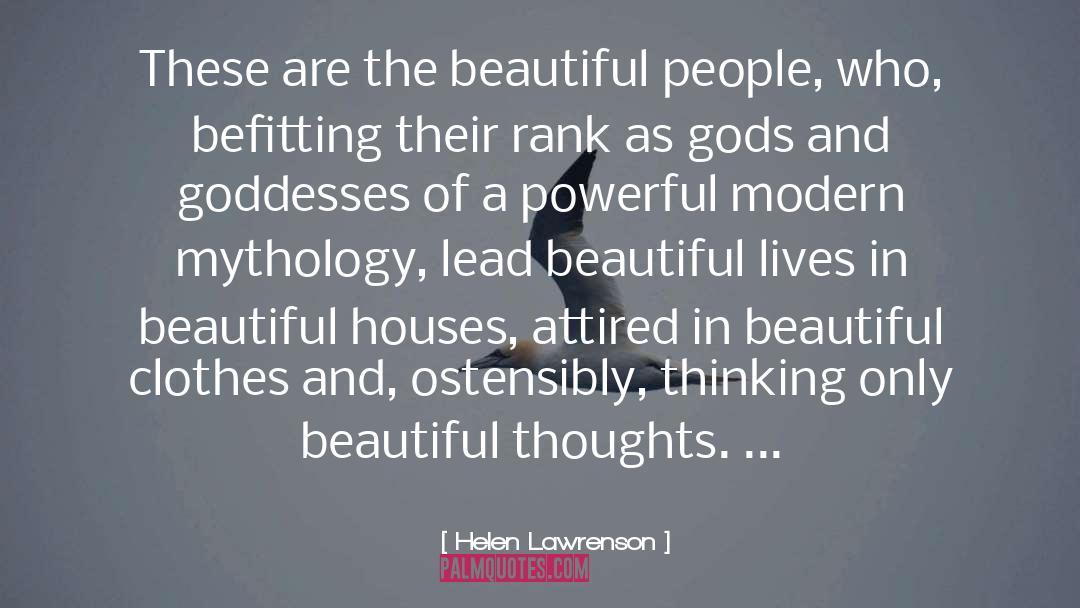 Helen Lawrenson Quotes: These are the beautiful people,