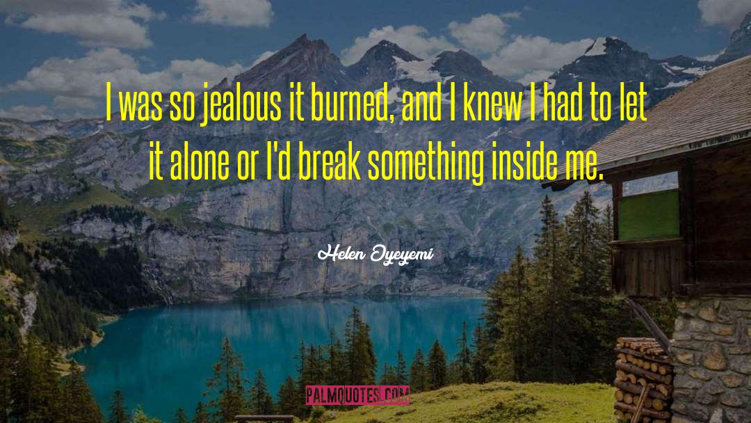 Helen Oyeyemi Quotes: I was so jealous it
