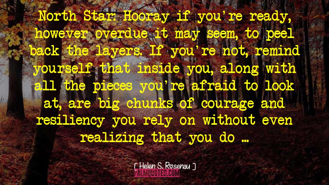 Helen S. Rosenau Quotes: North Star: Hooray if you're