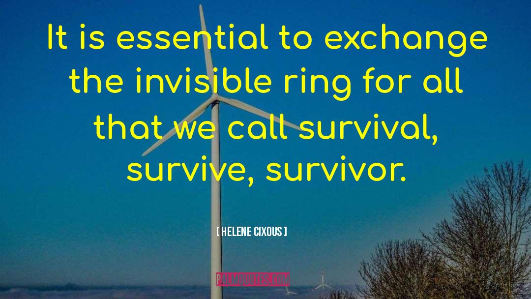 Helene Cixous Quotes: It is essential to exchange