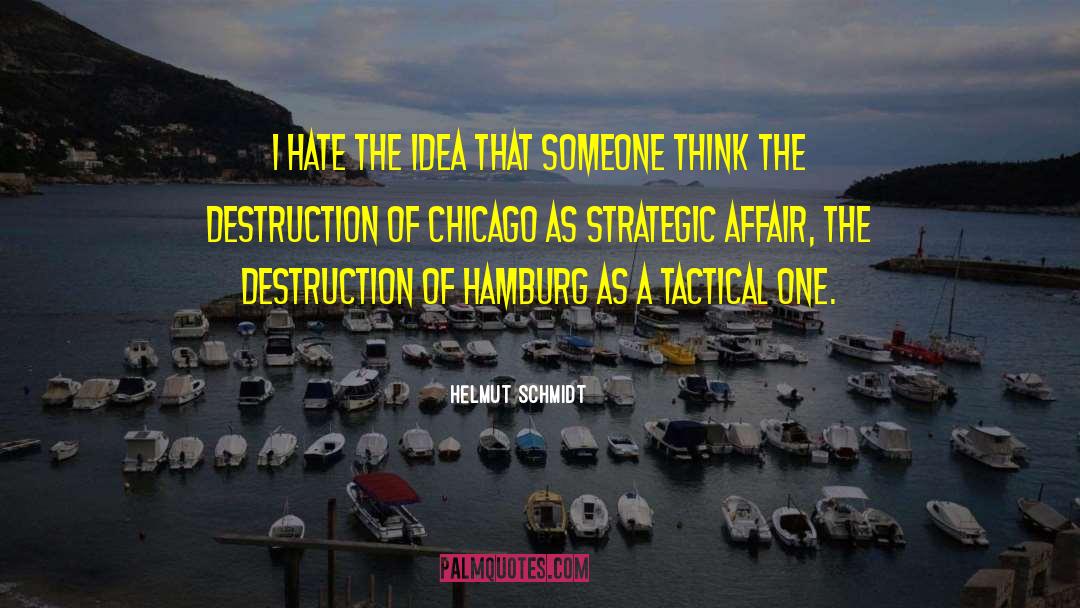 Helmut Schmidt Quotes: I hate the idea that