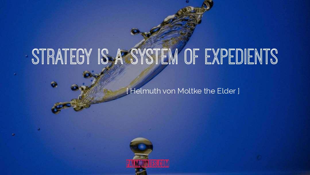 Helmuth Von Moltke The Elder Quotes: Strategy is a system of