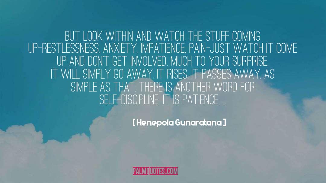 Henepola Gunaratana Quotes: But look within and watch