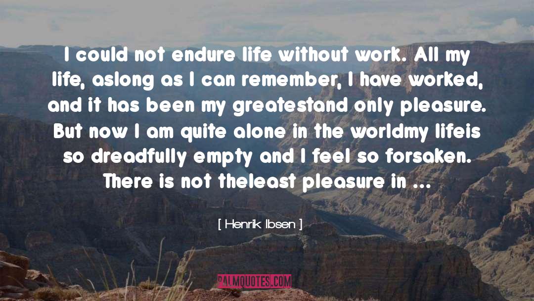 Henrik Ibsen Quotes: I could not endure life