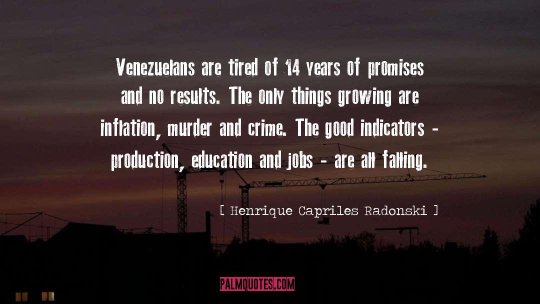 Henrique Capriles Radonski Quotes: Venezuelans are tired of 14