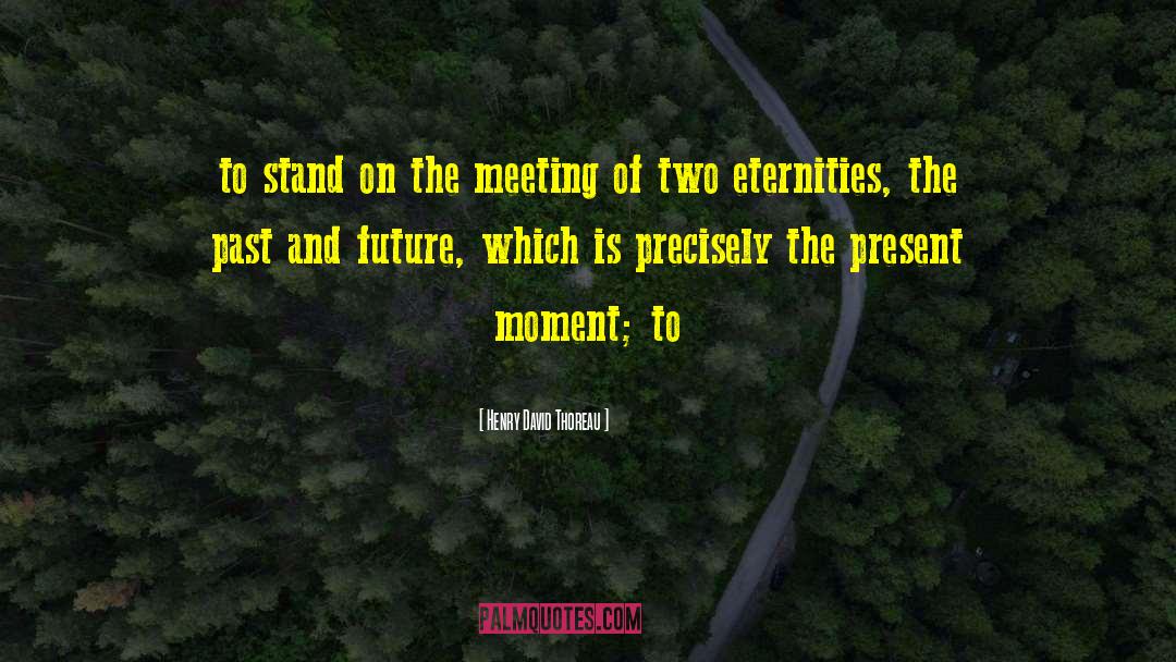 Henry David Thoreau Quotes: to stand on the meeting