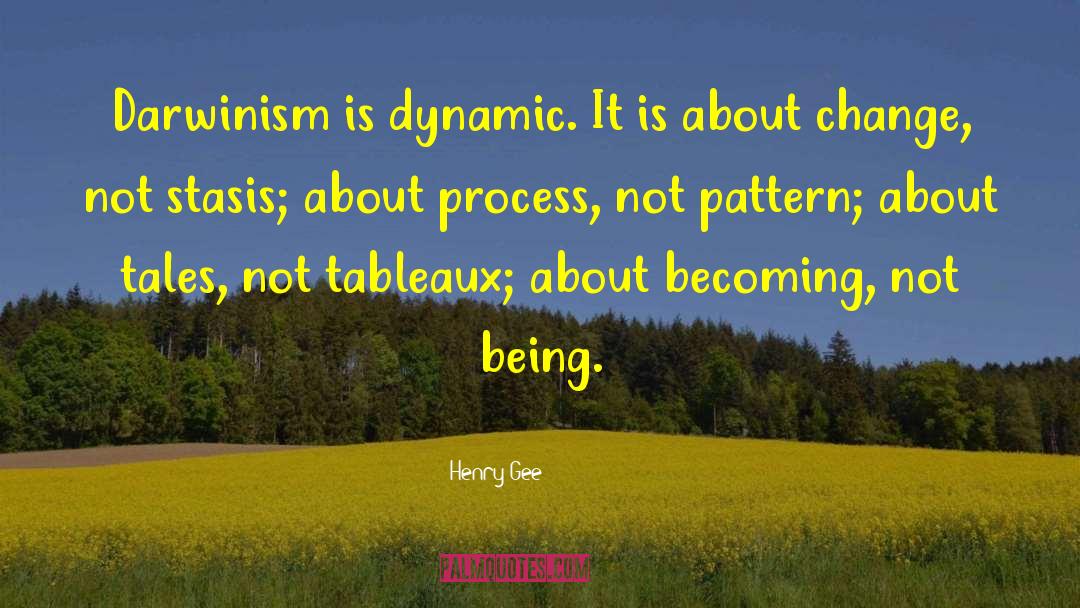 Henry Gee Quotes: Darwinism is dynamic. It is