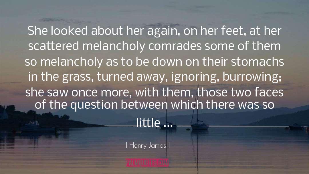 Henry James Quotes: She looked about her again,