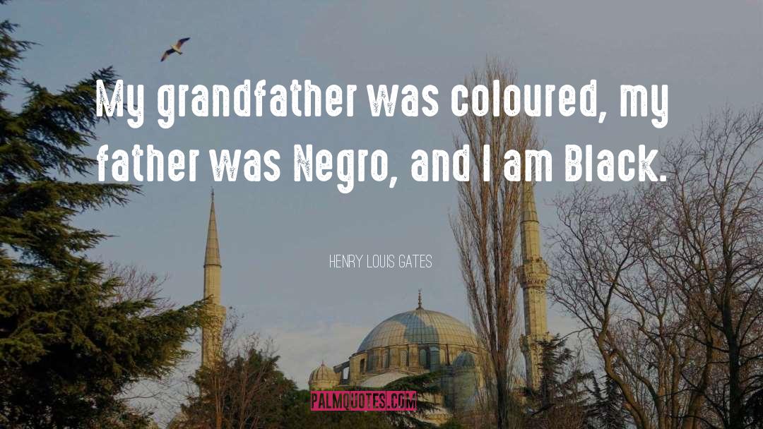 Henry Louis Gates Quotes: My grandfather was coloured, my