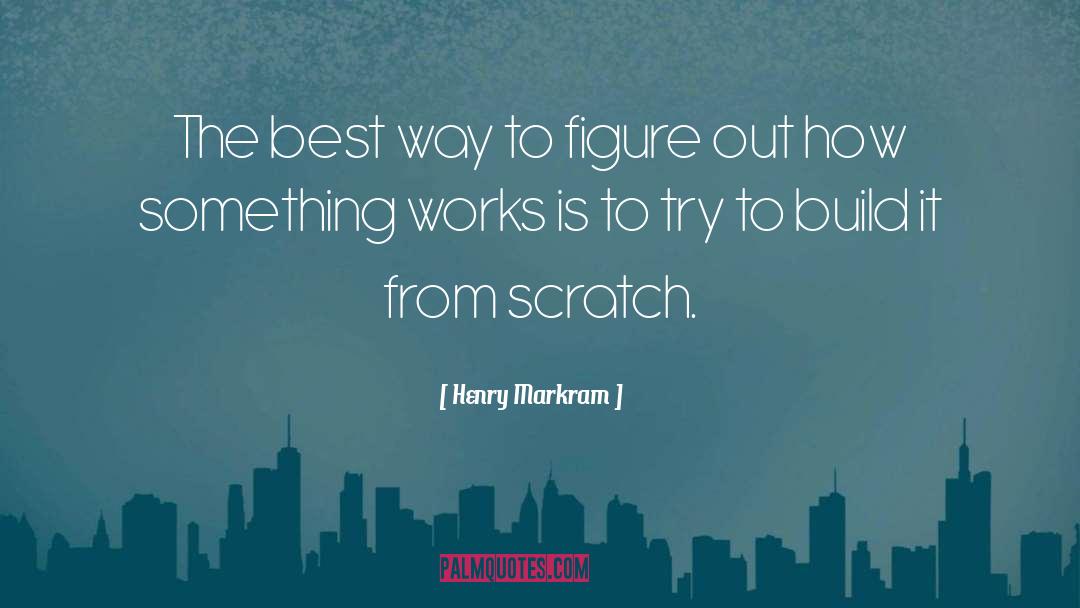 Henry Markram Quotes: The best way to figure