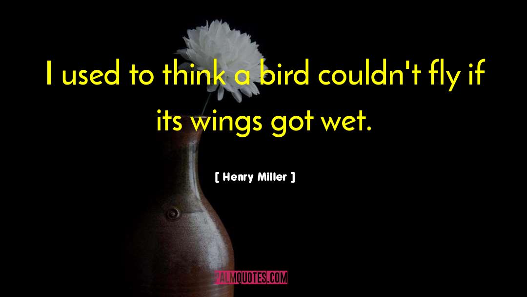 Henry Miller Quotes: I used to think a