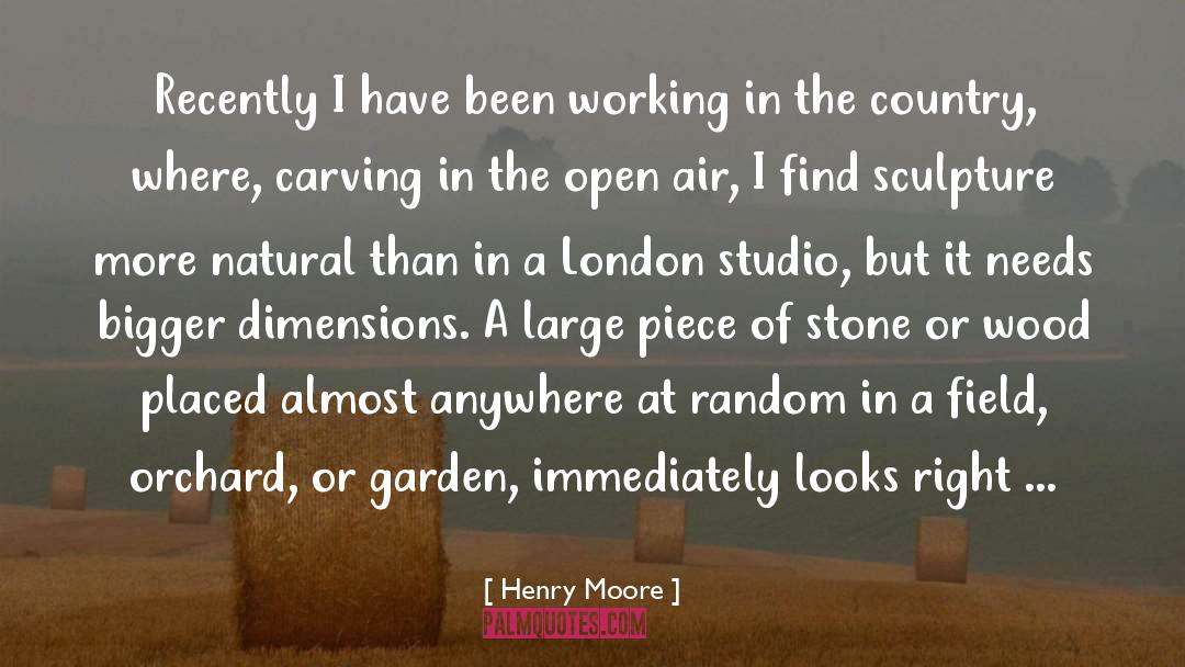 Henry Moore Quotes: Recently I have been working