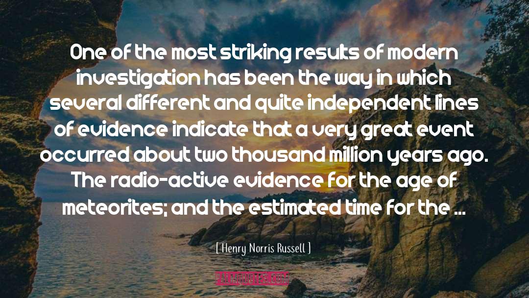 Henry Norris Russell Quotes: One of the most striking