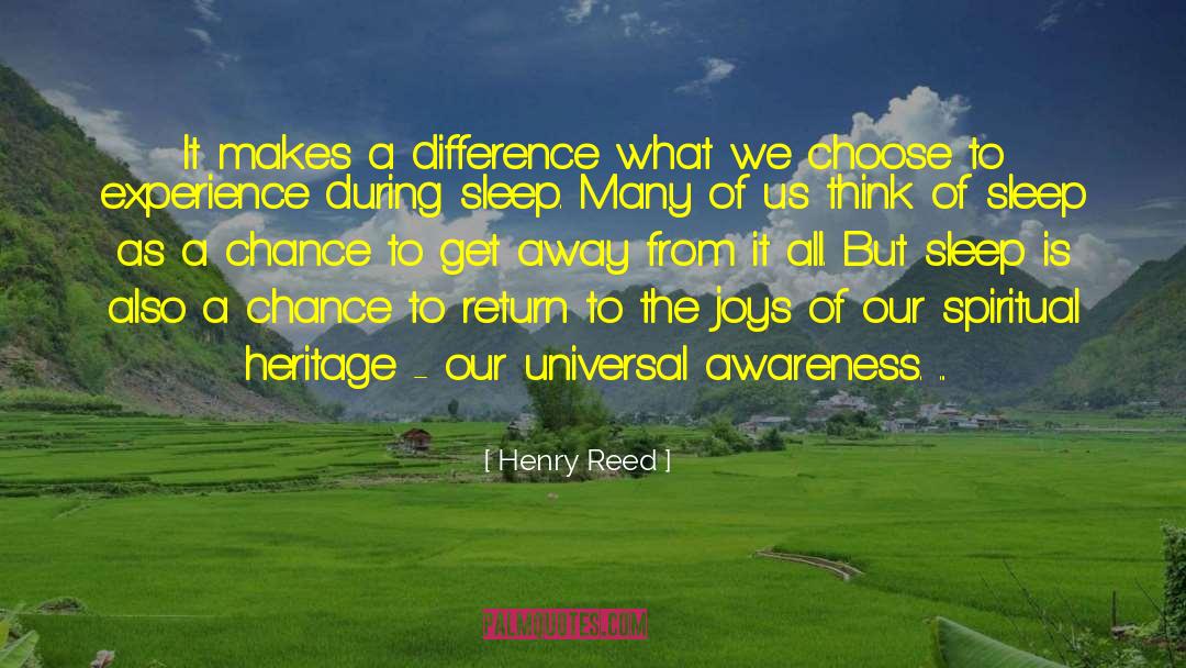 Henry Reed Quotes: It makes a difference what