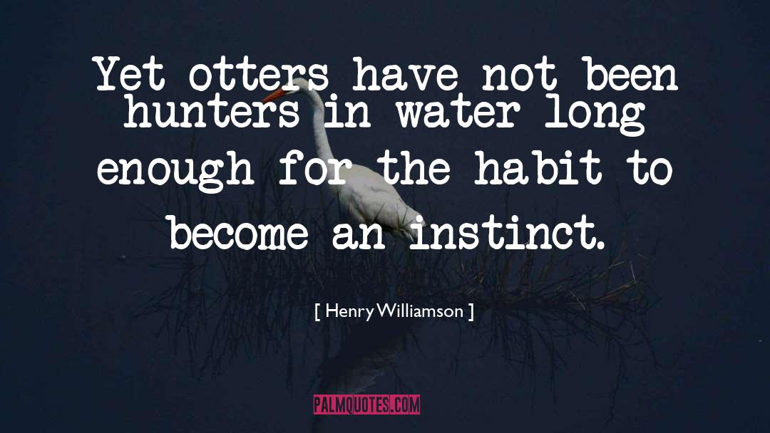 Henry Williamson Quotes: Yet otters have not been