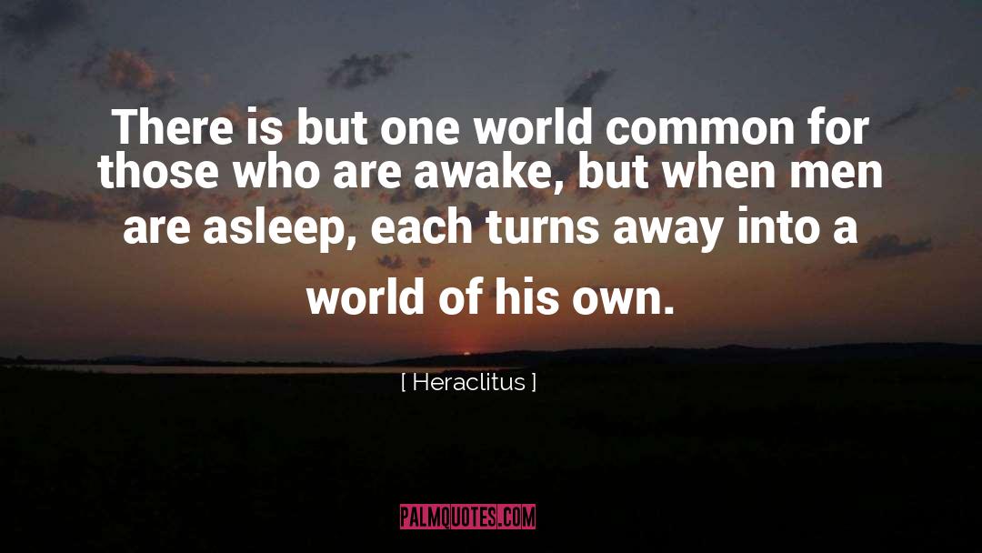 Heraclitus Quotes: There is but one world