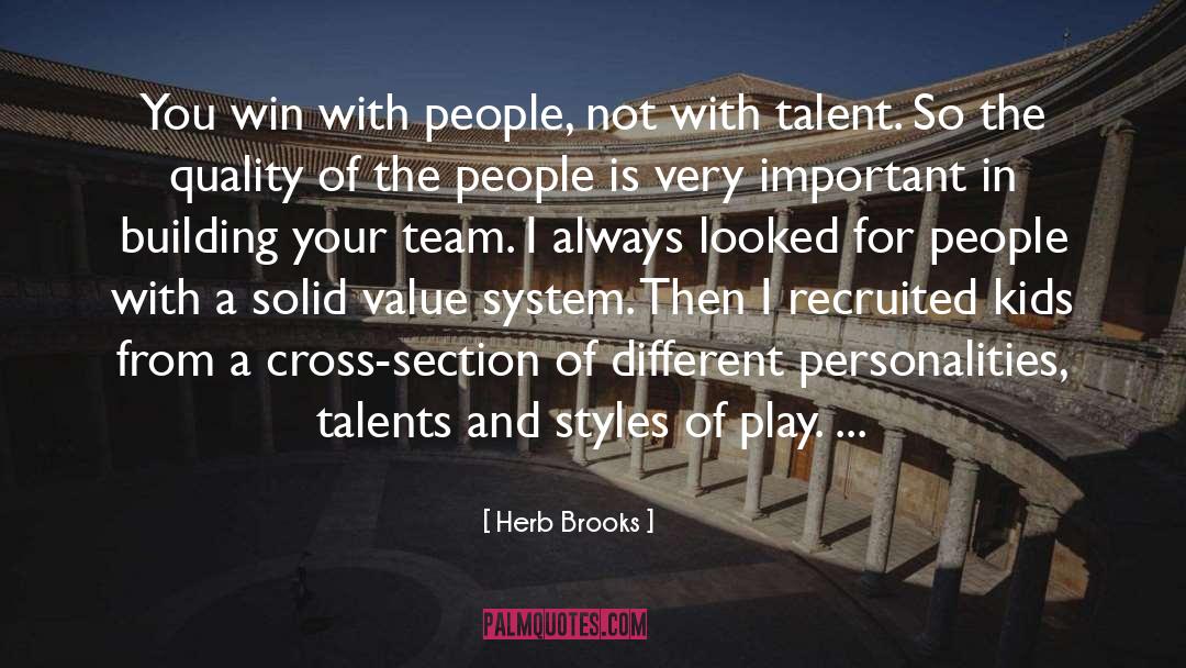 Herb Brooks Quotes: You win with people, not