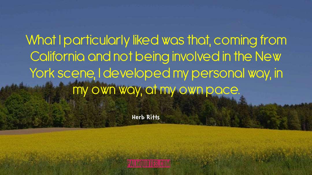 Herb Ritts Quotes: What I particularly liked was